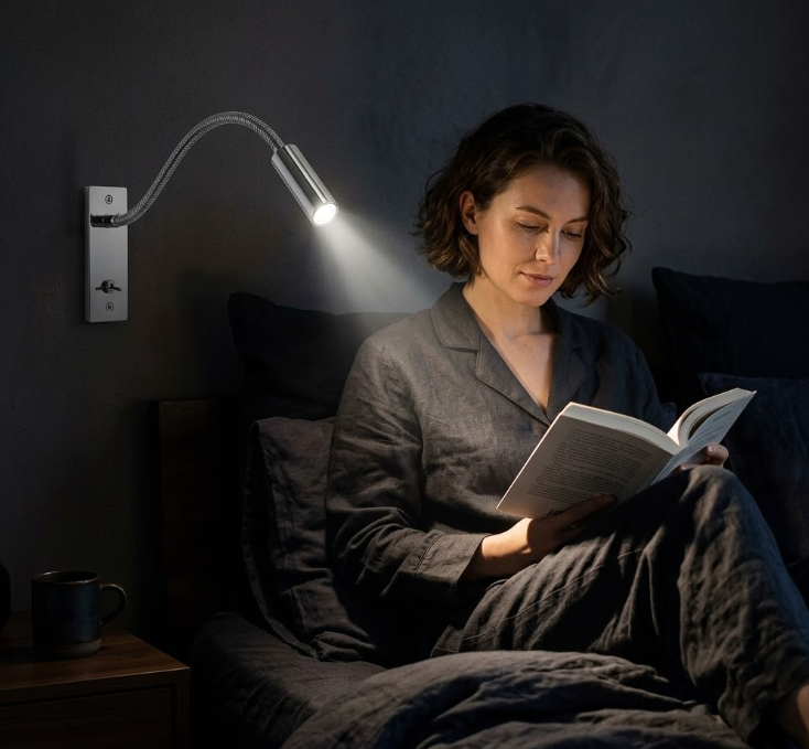 Adjustable LED Wall Sconce for Bedroom Living Room and Hallway
