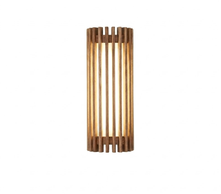 Modern Wood Slat Wall Sconce LED Light for Bedroom and Living Room