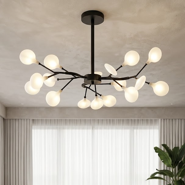 Modern Firefly Branch Chandelier for Living Room Dining Room and Entryway