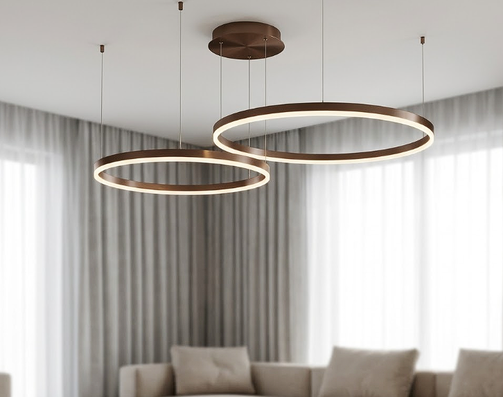 Aria Circle Ring Chandelier for Living Room Dining Room and Bedroom