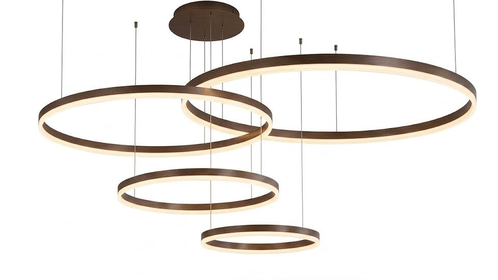 Aria Circle Ring Chandelier for Living Room Dining Room and Bedroom
