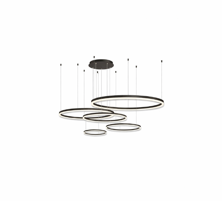 Aria Circle Ring Chandelier for Living Room Dining Room and Bedroom