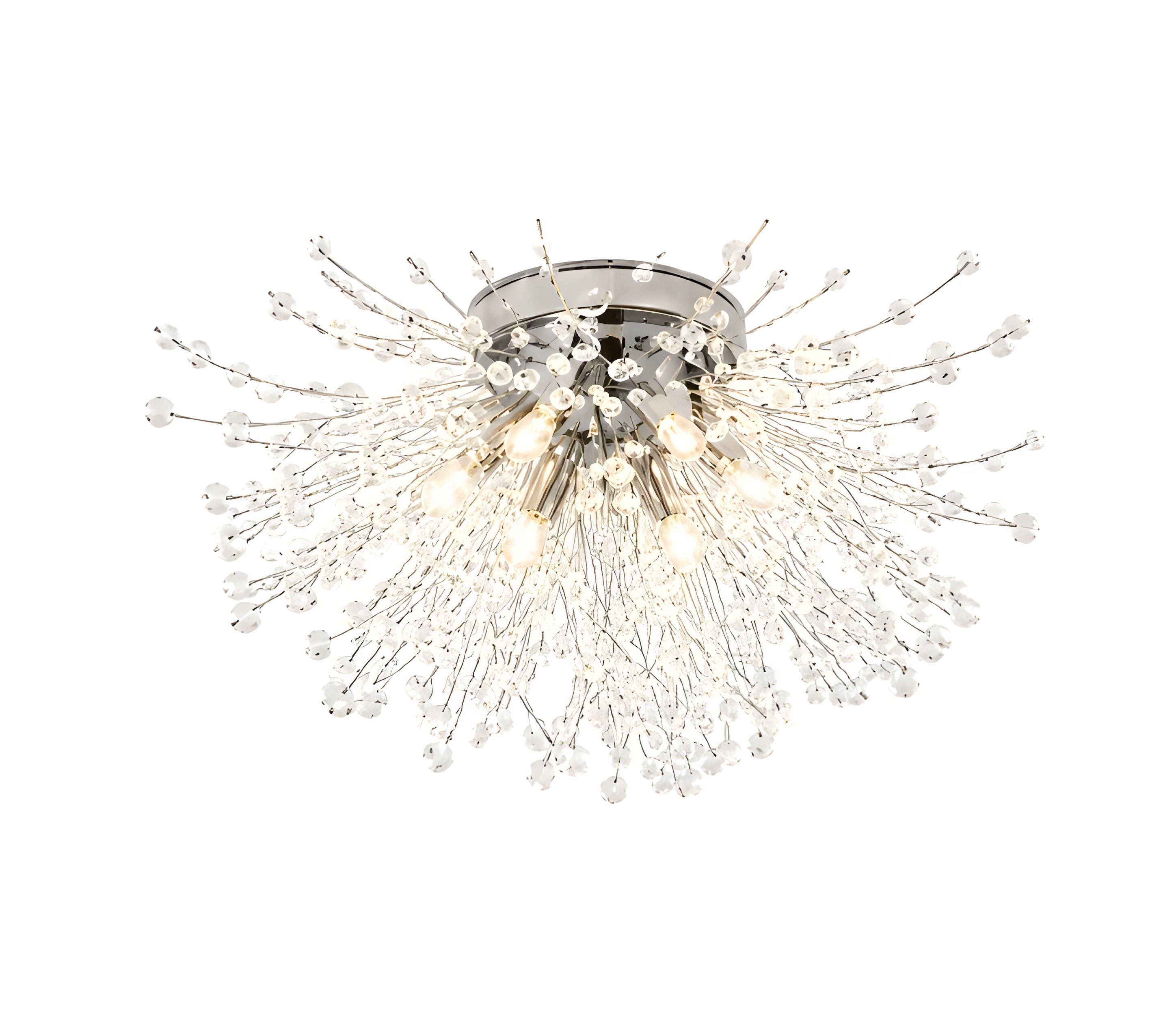 Dandelion Crystal Fireball Chandelier for Living Room Dining Room and Bedroom