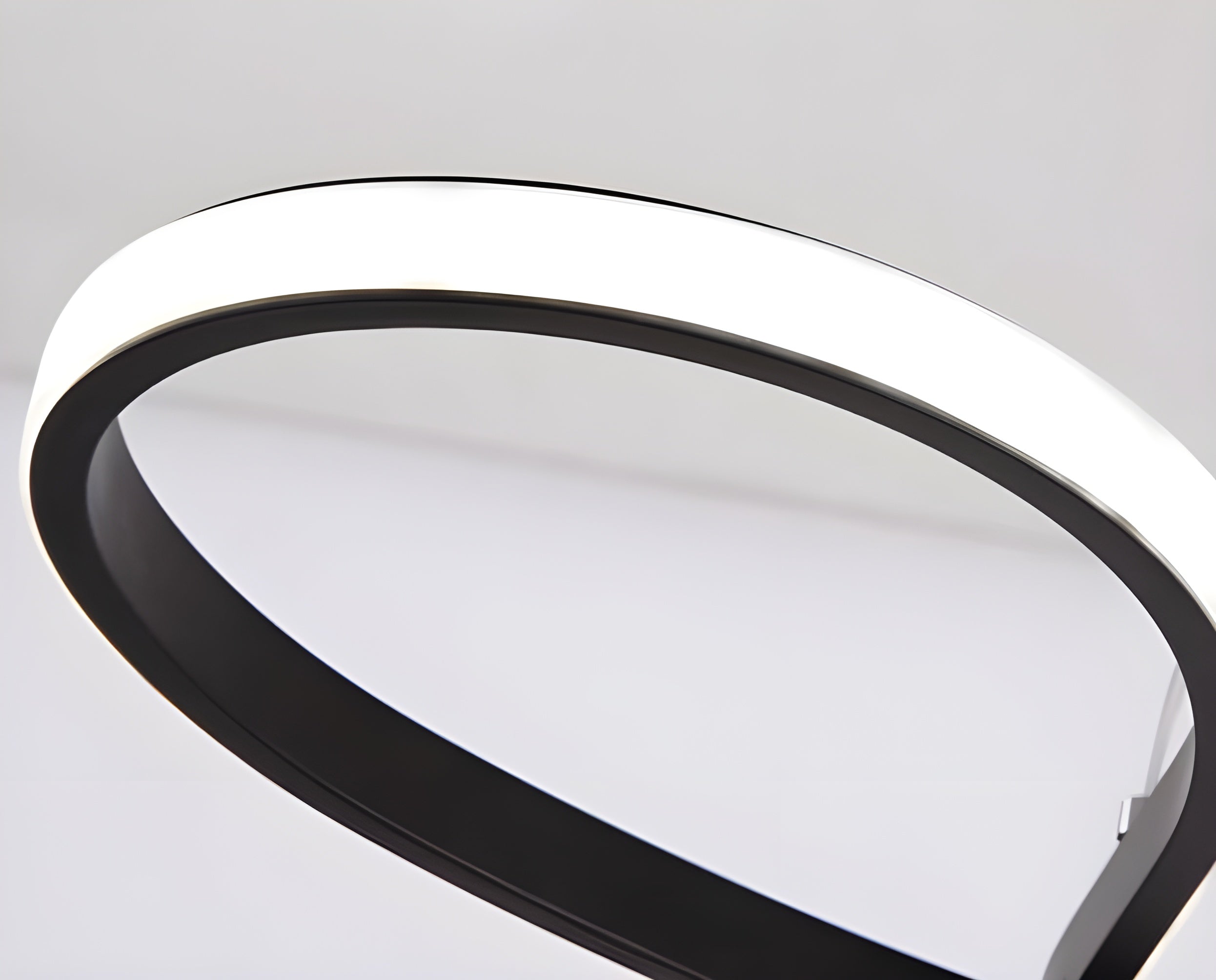 Sculptural Gold Loop Pendant Light for Dining Room Living Room and Kitchen Island