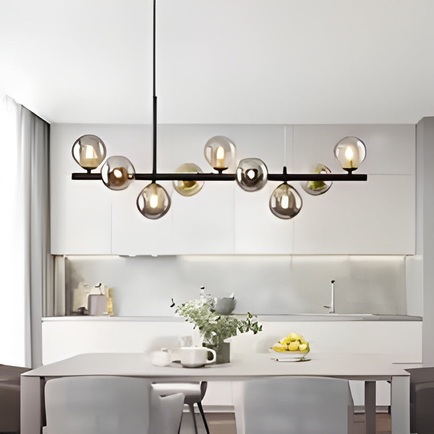 Modern Sputnik Glass Ball Pendant Light for Dining Room Kitchen Island and Living Room