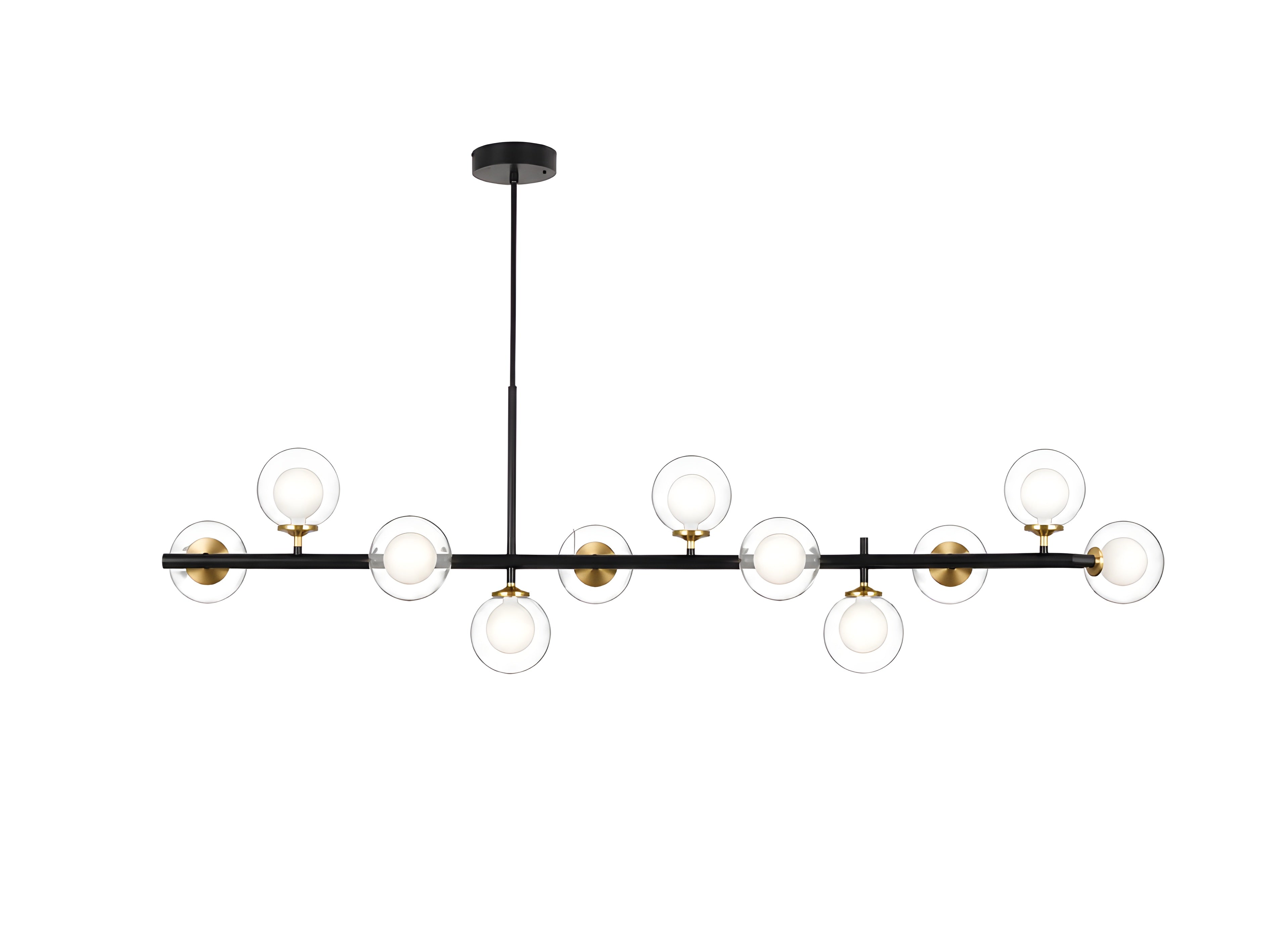 Modern Sputnik Glass Ball Pendant Light for Dining Room Kitchen Island and Living Room