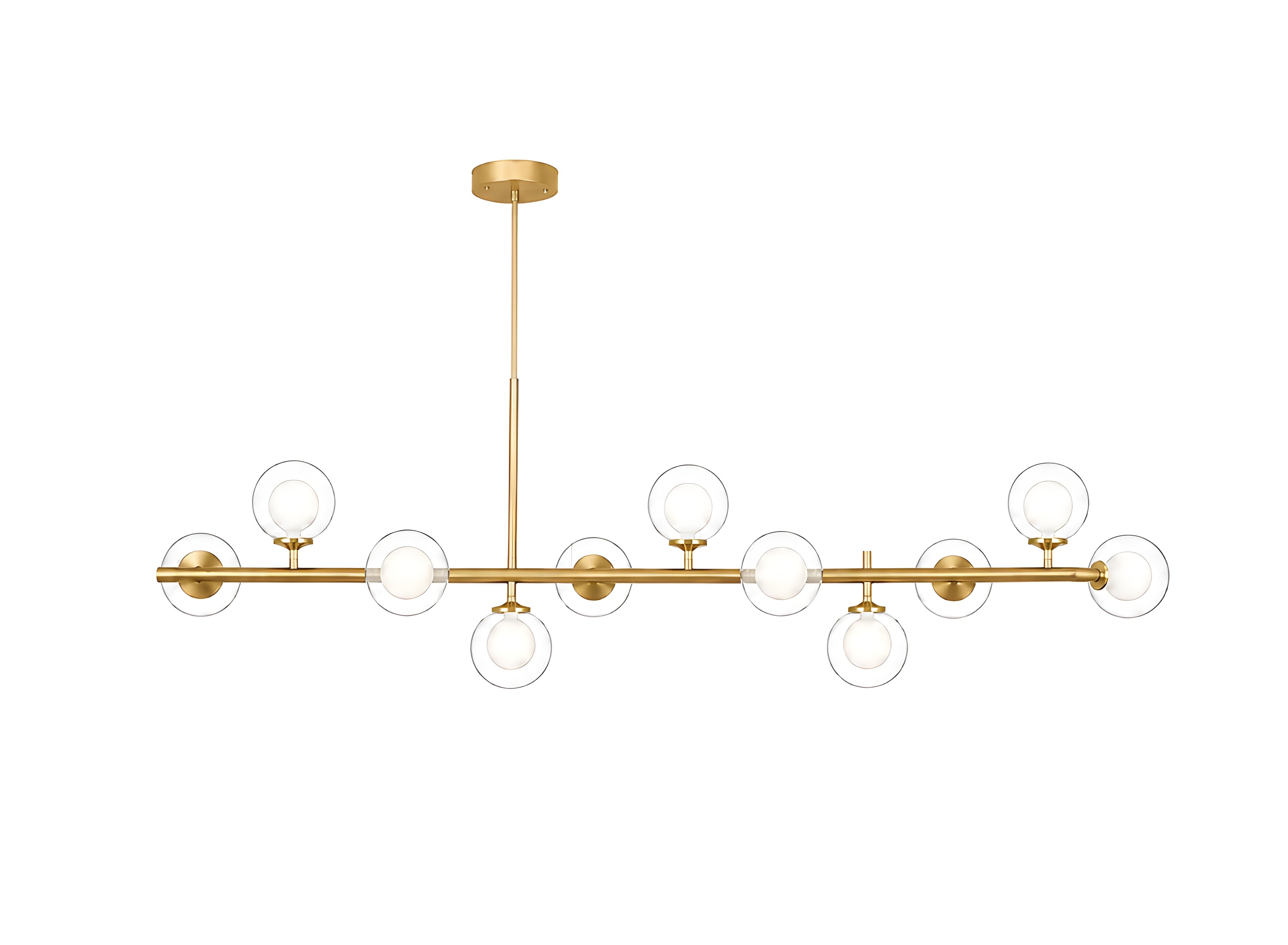 Modern Sputnik Glass Ball Pendant Light for Dining Room Kitchen Island and Living Room