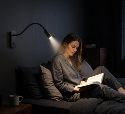Adjustable LED Wall Sconce for Bedroom Living Room and Hallway