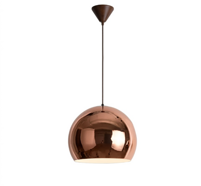 Rose Gold Globe Pendant Light for Kitchen Island Dining Room and Bedroom