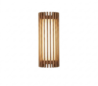 Modern Wood Slat Wall Sconce LED Light for Bedroom and Living Room