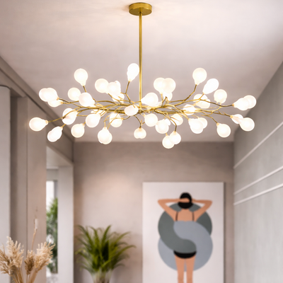 Modern Firefly Branch Chandelier for Living Room Dining Room and Entryway