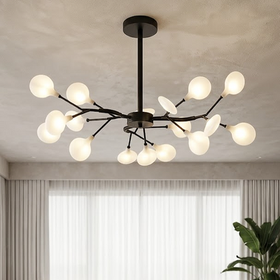 Modern Firefly Branch Chandelier for Living Room Dining Room and Entryway