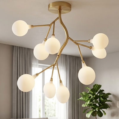 Modern Firefly Branch Chandelier for Living Room Dining Room and Entryway