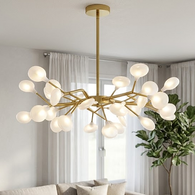 Modern Firefly Branch Chandelier for Living Room Dining Room and Entryway