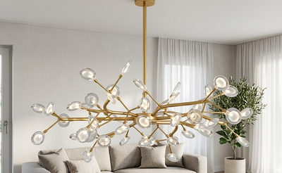 Modern Firefly Branch Chandelier for Living Room Dining Room and Entryway