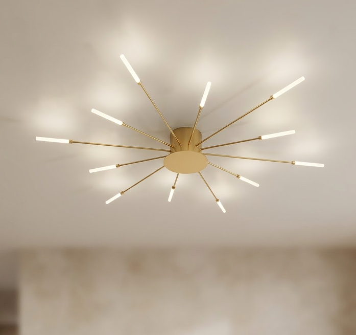 Nova Flush Mount Chandelier for Living Room Bedroom and Dining Room