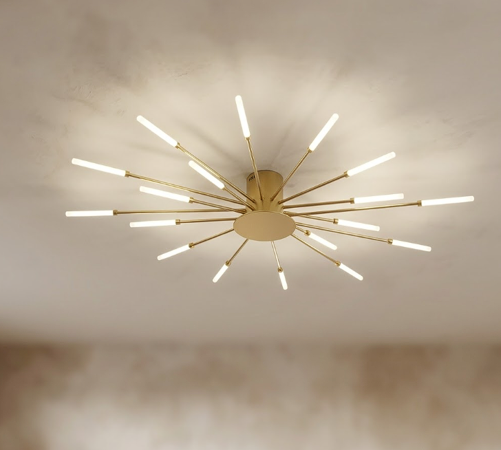 Nova Flush Mount Chandelier for Living Room Bedroom and Dining Room