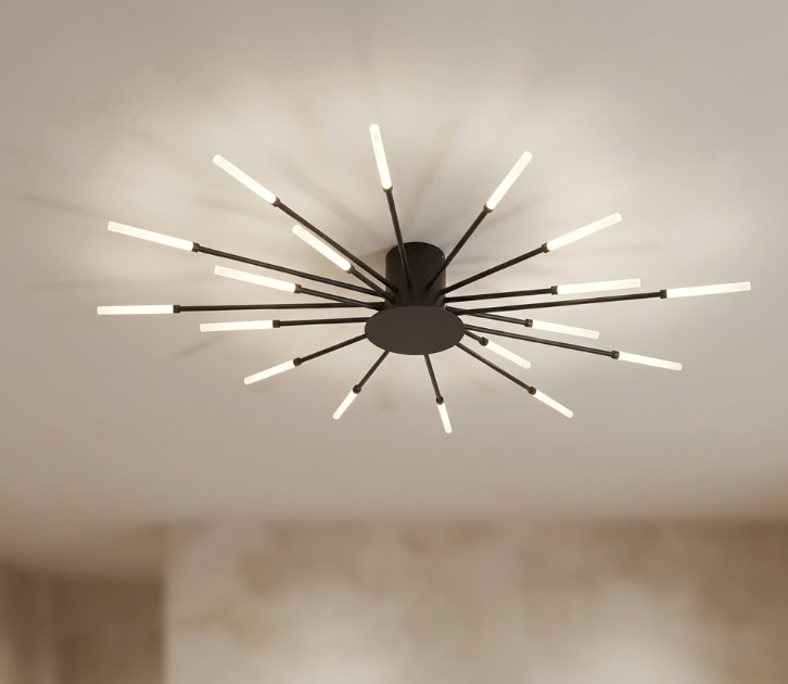 Nova Flush Mount Chandelier for Living Room Bedroom and Dining Room