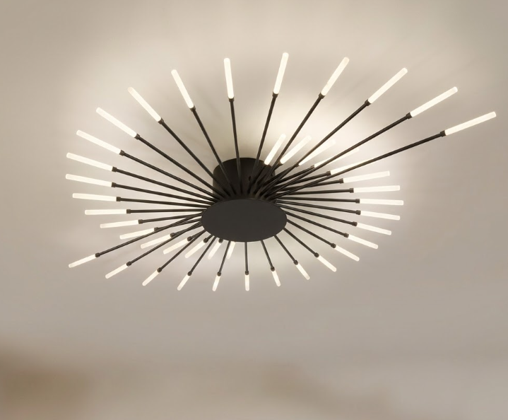 Nova Flush Mount Chandelier for Living Room Bedroom and Dining Room