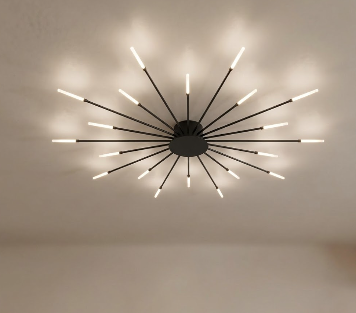 Nova Flush Mount Chandelier for Living Room Bedroom and Dining Room