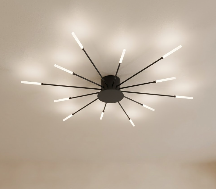 Nova Flush Mount Chandelier for Living Room Bedroom and Dining Room