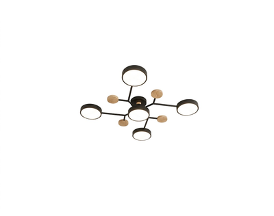 Orbit Molecular Flush Mount Chandelier for Living Room and Bedroom