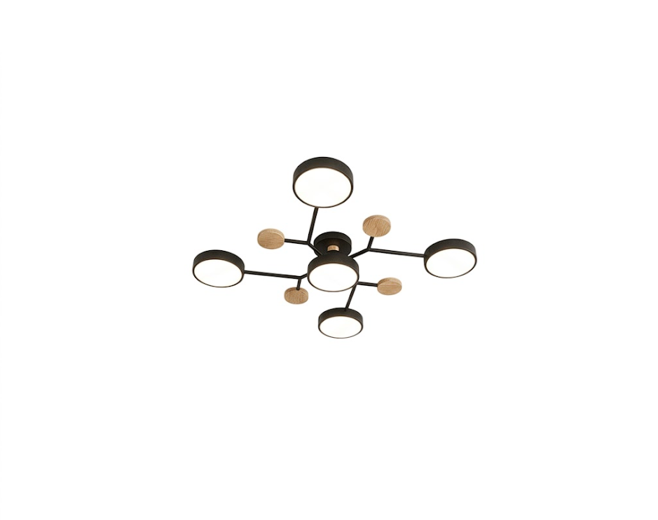 Orbit Molecular Flush Mount Chandelier for Living Room and Bedroom