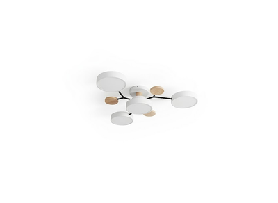 Orbit Molecular Flush Mount Chandelier for Living Room and Bedroom