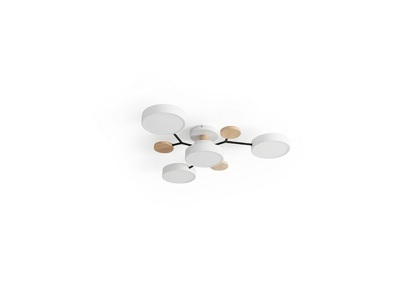 Orbit Molecular Flush Mount Chandelier for Living Room and Bedroom