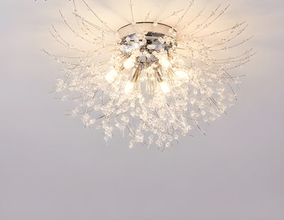 Dandelion Crystal Fireball Chandelier for Living Room Dining Room and Bedroom