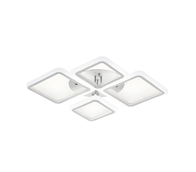 Modern Geometric LED Flush Mount Chandelier for Living Room Bedroom and Dining Room