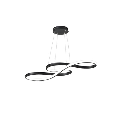 Sculptural Gold Loop Pendant Light for Dining Room Living Room and Kitchen Island