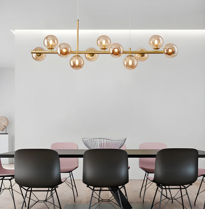 Modern Sputnik Glass Ball Pendant Light for Dining Room Kitchen Island and Living Room