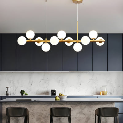 Modern Sputnik Glass Ball Pendant Light for Dining Room Kitchen Island and Living Room