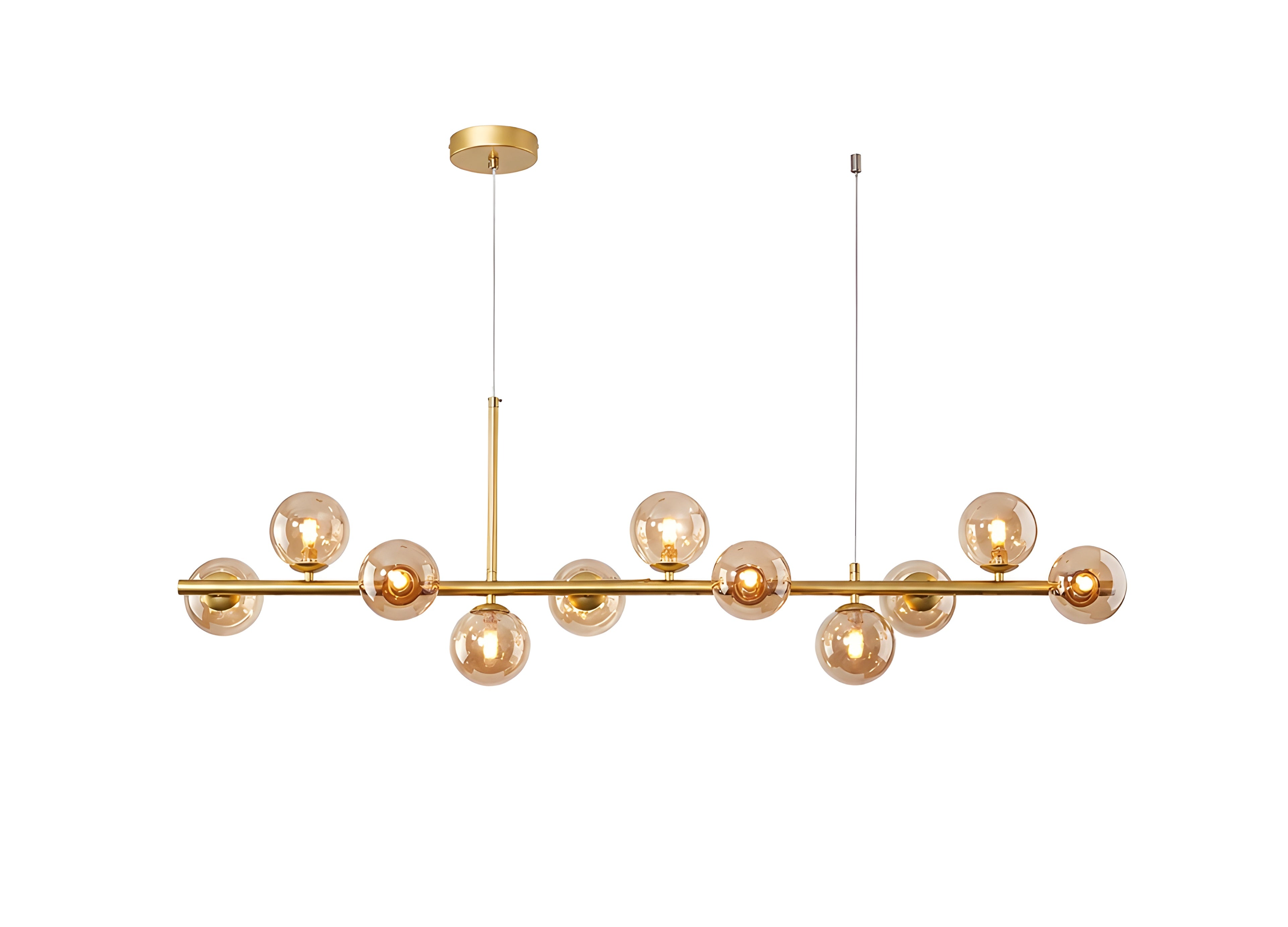 Modern Sputnik Glass Ball Pendant Light for Dining Room Kitchen Island and Living Room