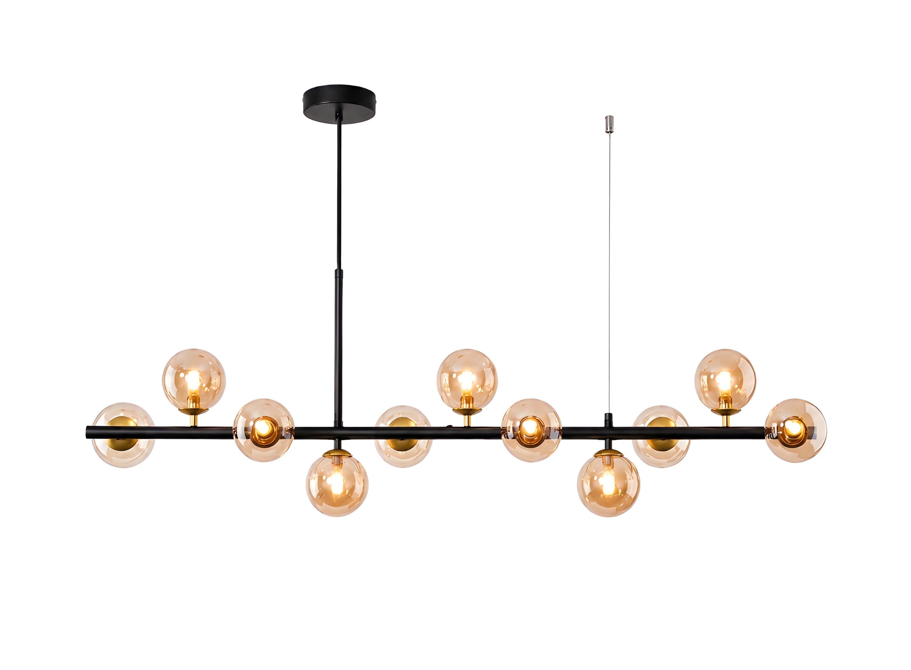 Modern Sputnik Glass Ball Pendant Light for Dining Room Kitchen Island and Living Room