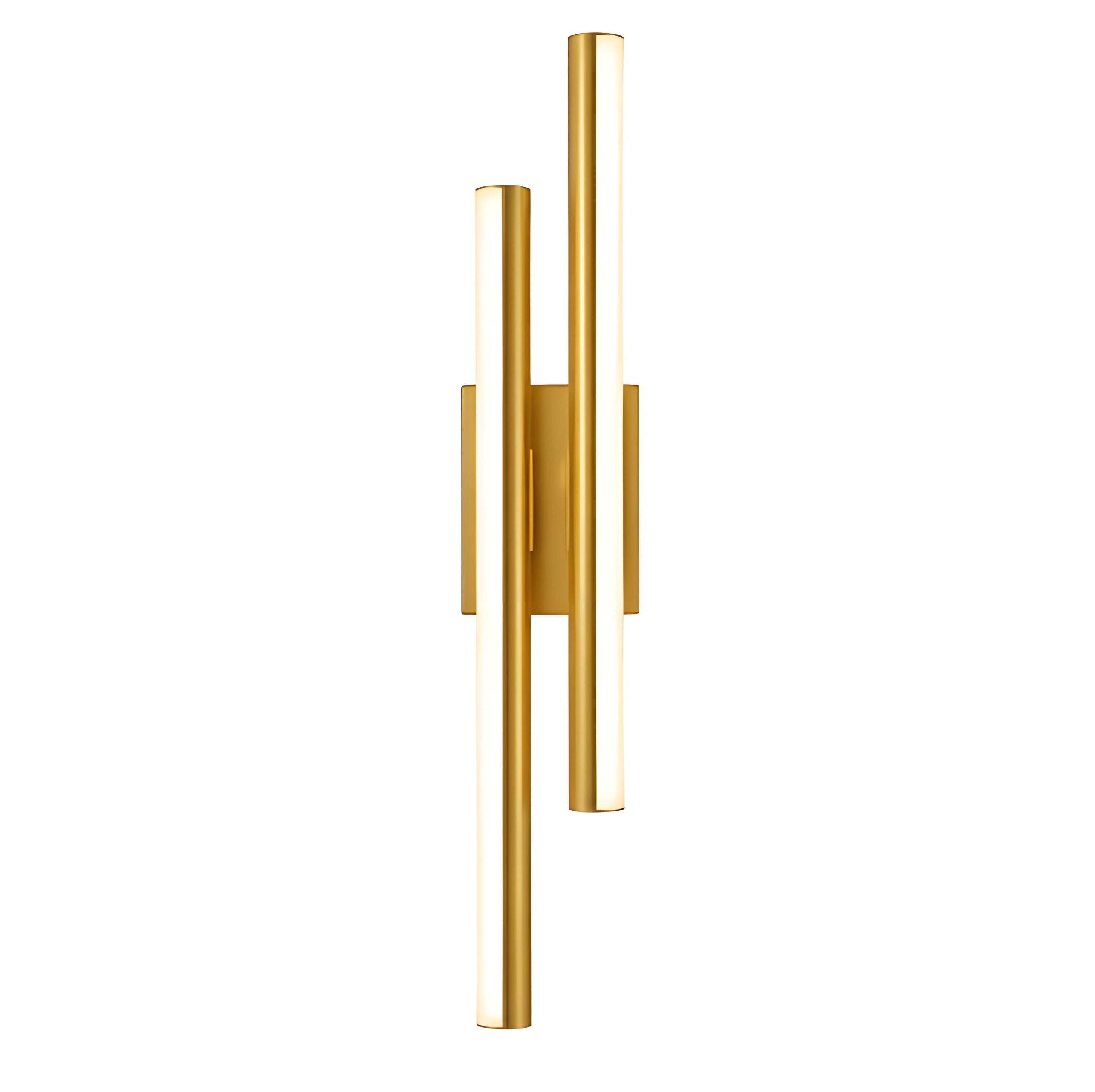 Modern LED Copper Tube Wall Sconce for Bedroom Living Room and Hallway
