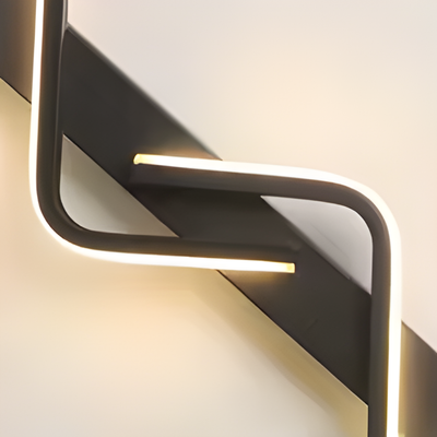 Modern LED Wave Wall Sconce for Living Room Stairwell and Entryway