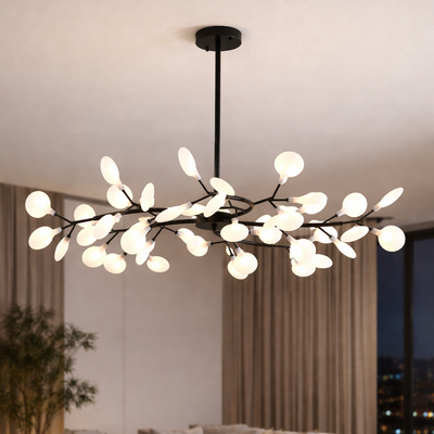 Modern Firefly Branch Chandelier for Living Room Dining Room and Entryway